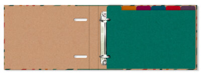 Alternative view of Porta-Fichas Kraft Curvas Fina Ideia 25,5x18cm 48 fichas pautadas capa protetora