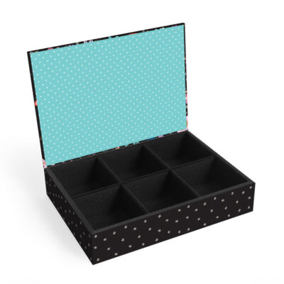 Alternative view of Porta-joias M Fina Ideia Fiore 19x14x5,5cm em MDF