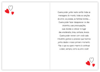 Alternative view of Cartão Artesanal Romântico Amo Muito Fina Ideia 11x15,5cm com envelope