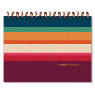 Caderno de Criação Fina Ideia Reciclar 23,5x17,5cm 30 folhas pretas 180g/m² capa dura