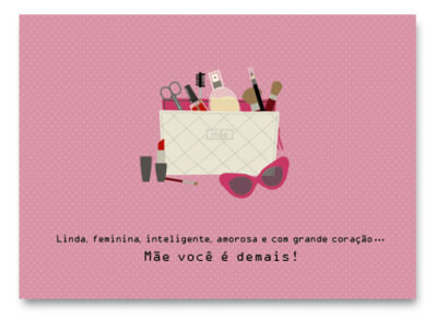 Cartão Essencial Mãe Feminina Fina Ideia 11x15,5cm com envelope