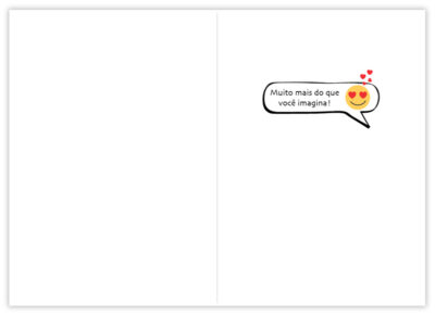 Alternative view of Cartão Artesanal Romântico Conversa Fina Ideia 11x15,5cm com envelope