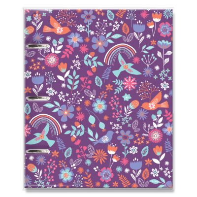 Caderno Argolado Fina Ideia Alegria 16,5x23,2cm 80 folhas capa protetora