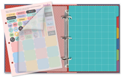 Alternative view of Caderno Argolado Planner Fina Ideia Buquê 16,2x23,5cm 103 folhas capa protetora