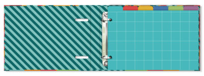 Alternative view of Porta-Fichas Arco-íris Fina Ideia 25,5x18cm 48 fichas pautadas capa protetora