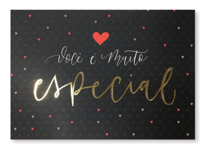 Cartão Essencial Romântico Você é Especial Fina Ideia 11x15,5cm com envelope