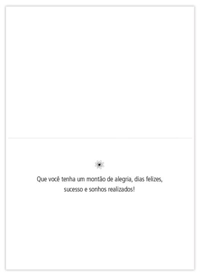 Alternative view of Cartão Essencial Felicitações Margaridas Lilás Fina Ideia 11x15,5cm com envelope