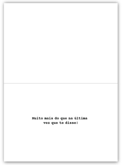 Alternative view of Cartão Mix Romântico Corações Faixa Fina Ideia 11x15,5cm com envelope