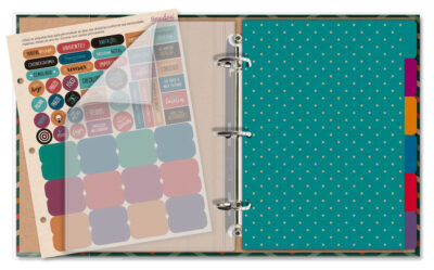 Alternative view of Caderno Argolado Planner Fina Ideia Kraft Zigzag 16,2x23,5cm 103 folhas capa protetora