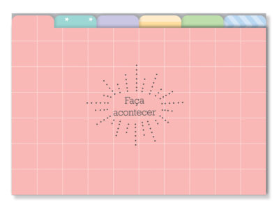 Refil Divisórias Coloridas Porta-fichas Fina Ideia 20,5x14,5cm 12 unidades