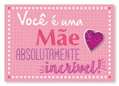 Cartão Mix Mãe Incrível Fina Ideia 11x15,5cm com envelope