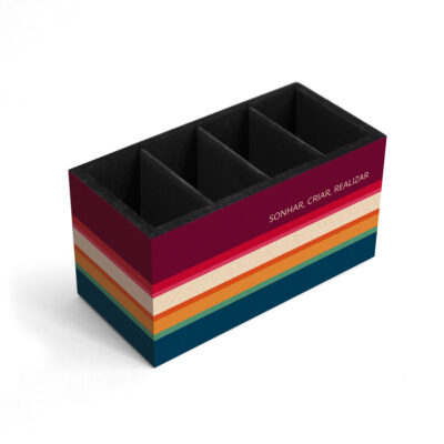 Porta-treco Fina Ideia Reciclar 17x8,5x9cm em MDF