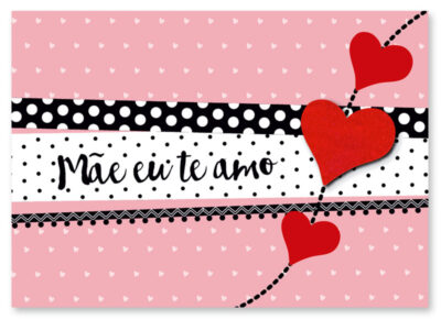 Cartão Mix Mãe Faixas Fina Ideia 11x15,5cm com envelope