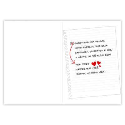 Alternative view of Cartão Artesanal Lista desejos