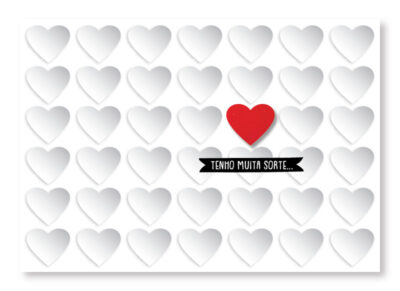 Cartão Mix Romântico Encontrei Fina Ideia 11x15,5cm com envelope