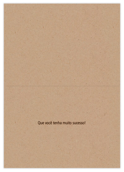 Alternative view of Cartão Essencial Sucesso Reciclar Fina Ideia 11x15,5cm com envelope