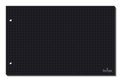 Fichas Pretas Pontilhadas Fina Ideia 5×8 20,4x12,8cm 30 unidades