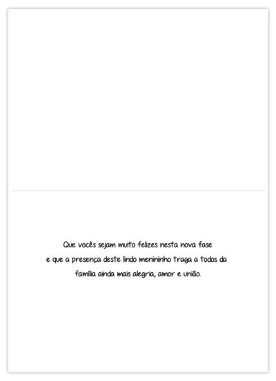 Alternative view of Cartão Mix Nascimento Fofura Menino Fina Ideia 11x15,5cm com envelope