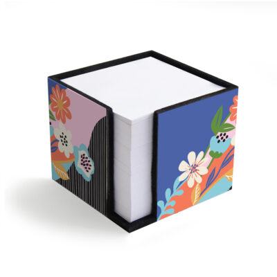 Porta-lembretes Fina Ideia Jardim das Cores 7,8x7,8cm em MDF