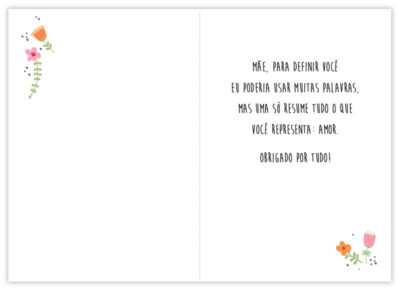 Alternative view of Cartão Artesanal Mãe Você É Fina Ideia 11x15,5cm com envelope