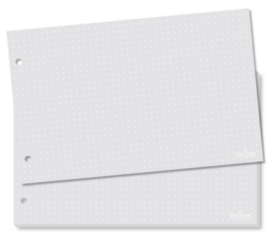 Alternative view of Fichas Pontilhados Brancos Fina Ideia 5×8 20,4x12,8cm 50 unidades