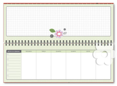 Alternative view of Planner Organizador Semanal Fina Ideia Cachorro Amigo 30x10,5cm 52 folhas capa dura