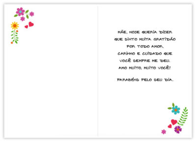 Alternative view of Cartão Artesanal Mãe Letras Coloridas Fina Ideia 11x15,5cm com envelope