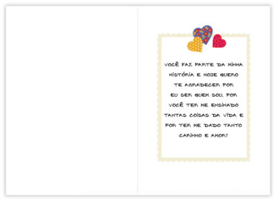 Alternative view of Cartão Artesanal Mãe Envelope Corações Fina Ideia 11x15,5cm com envelope