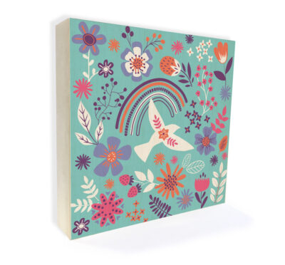 Alternative view of Quadrinho 20x20 Alegria Azul