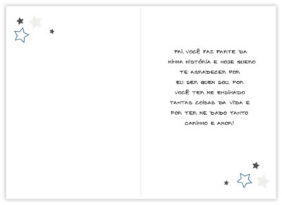 Alternative view of Cartão Artesanal Pai Inspiração Fina Ideia 11x15,5cm com envelope