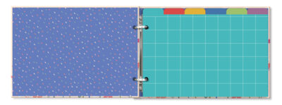 Alternative view of Porta-fichas Primavera Fina Ideia 25,5x18cm 48 fichas pautadas capa dura