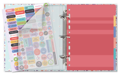 Alternative view of Caderno Argolado Planner Fina Ideia Alegria 16,2x23,5cm 103 folhas capa protetora