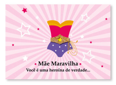 Cartão Mix Mãe Super Mãe Fina Ideia 11x15,5cm com envelope