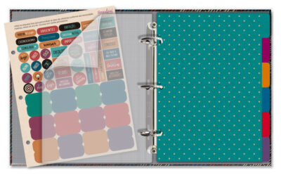 Alternative view of Caderno Argolado Planner Fina Ideia Traços 16,2x23,5cm 103 folhas capa protetora
