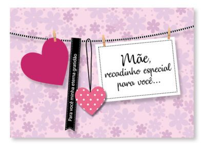 Cartão Mix Mãe Varal Fina Ideia 11x15,5cm com envelope