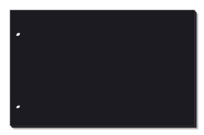 Fichas Pretas Lisas Fina Ideia 5×8 20,4x12,8cm 30 unidades