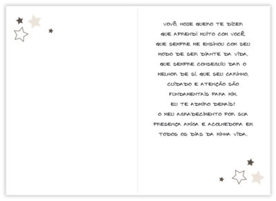 Alternative view of Cartão Artesanal Avô Inspiração