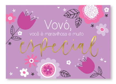 Cartão Essencial Avó Especial Fina Ideia 11x15,5cm com envelope
