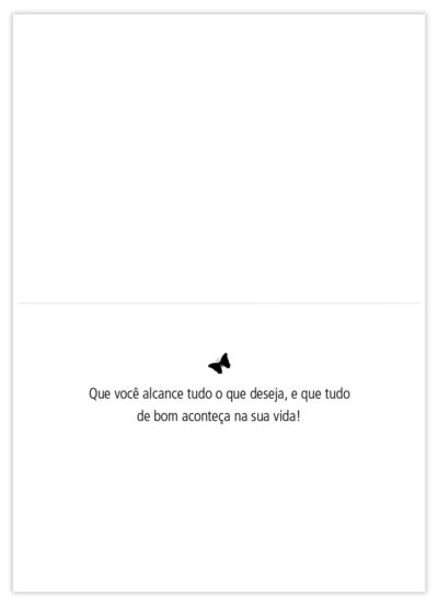 Alternative view of Cartão Essencial Felicitações Borboletas Salmão Fina Ideia 11x15,5cm com envelope