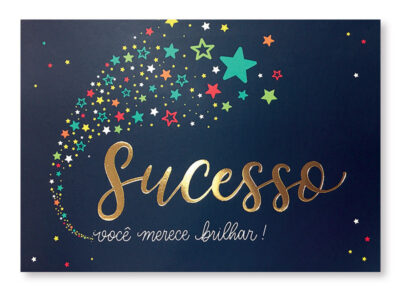 Cartão Essencial Sucesso Fina Ideia 11x15,5cm com envelope