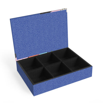 Alternative view of Porta-joias M Fina Ideia Jardim das Cores 19x14x5,5cm em MDF