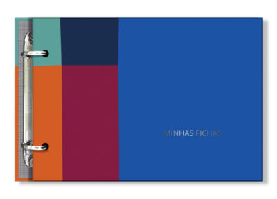 Porta-fichas Croma Fina Ideia 25,5x18cm 48 fichas pautadas capa dura