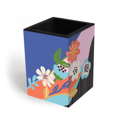 Alternative view of Porta-lápis Fina Ideia Jardim das Cores 7x7x10cm em MDF