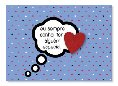 Cartão Mix Romântico Sonho Fina Ideia 11x15,5cm com envelope