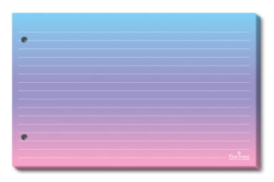 Fichas Degradê Rosa 5x8 com Pautas Brancas 50 unid. – Fina Ideia