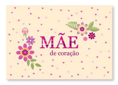 Cartão Essencial Mãe de Coração Fina Ideia 11x15,5cm com envelope