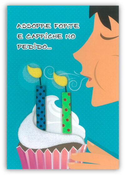 Cartão Artesanal Velinhas assopradas