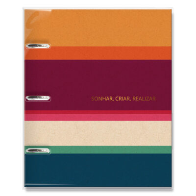 Caderno Argolado Fina Ideia Reciclar 16,5×23,2cm 80 folhas capa protetora