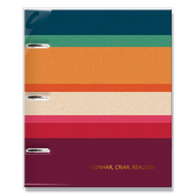 Caderno Argolado Planner Fina Ideia Reciclar 16,2x23,5cm 103 folhas capa protetora