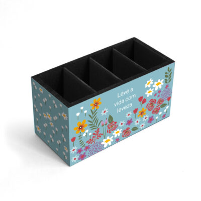 Porta-treco Fina Ideia Campestre 17x8,5x9cm em MDF